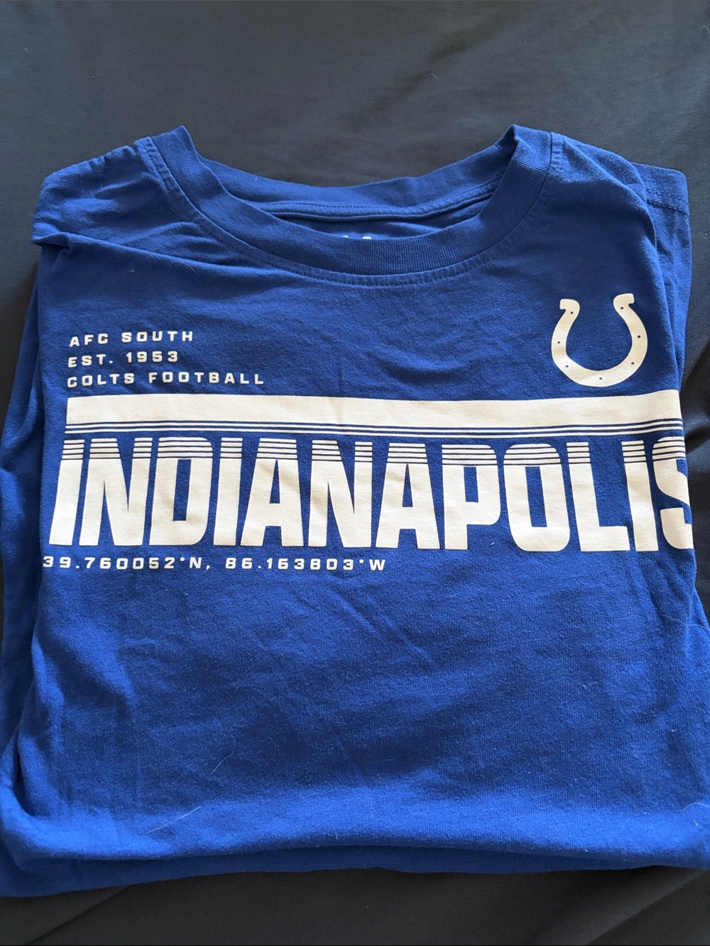 Indianapolis Colts Blue Short Sleeve Graphic Tee